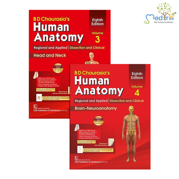 BD Chaurasia’s Human Anatomy 8th/2019 (Vols. 3 & 4)